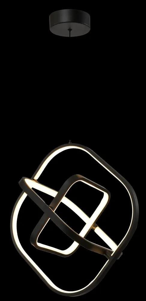 Foco Empotrado de Alta Eficiencia Lampara colgante Vessa Tecnohome negro con luz regulable