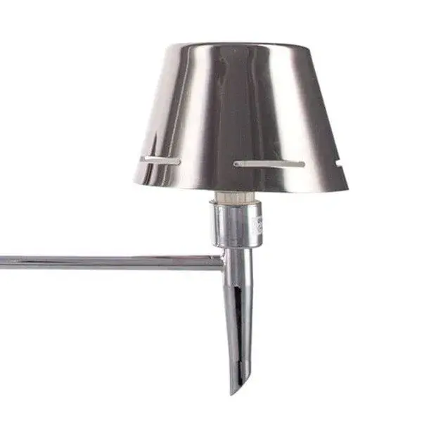 Lámpara colgante Odissey 3 luces negro / cromo con Difusor Opal