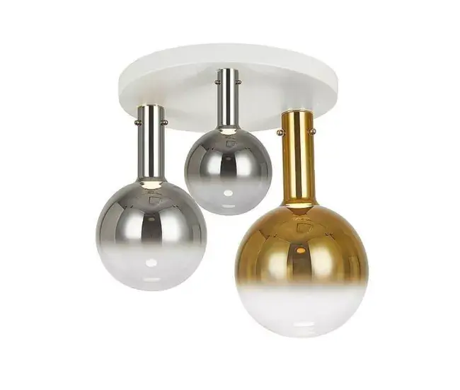 Lámpara de Techo Moderna plafon de techo metálico color blanco/gris/oro serie matices 55cm