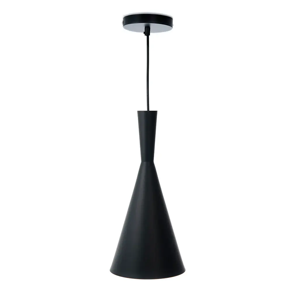 Luminaria Colgante Moderna LÁMPARA COLGANTE ROCCO NEGRO, 15 W, BASE E27, INTERIOR, AL