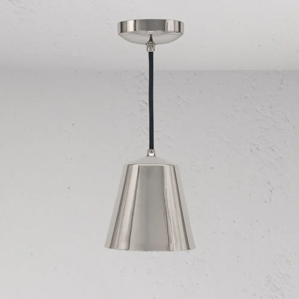 Plafón LED de Superficie Lámpara de techo colgante Richmond mediana - Níquel pulido