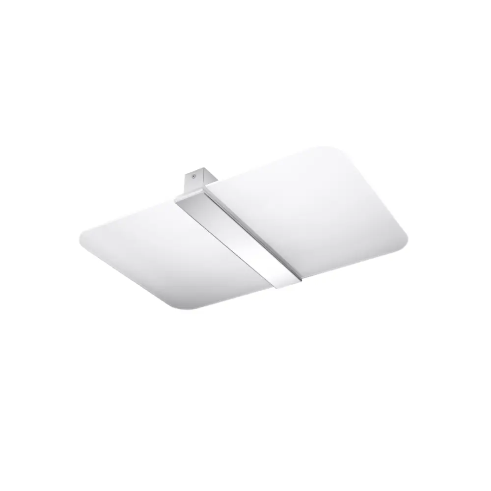 Iluminación LED Premium Lámpara de techo azalia 4 cromo acero/vidrio 45x5.5x30cm