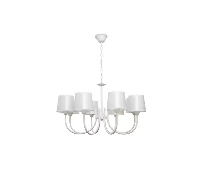 Iluminación LED Premium lampara de techo acero color blanco serie guadalajara 72cm