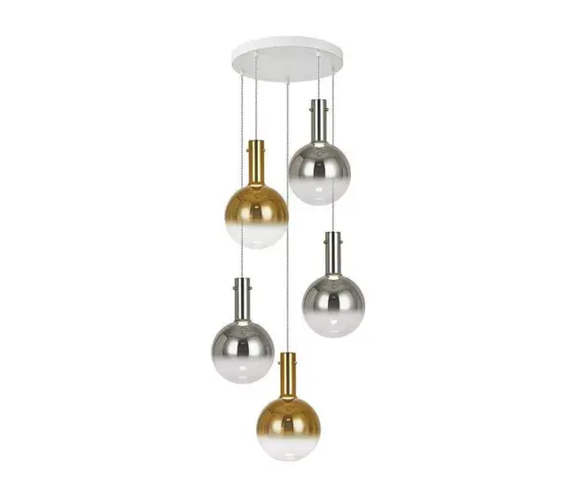 lampara de techo acero color blanco/gris/oro serie matices 55cm con Difusor Opal