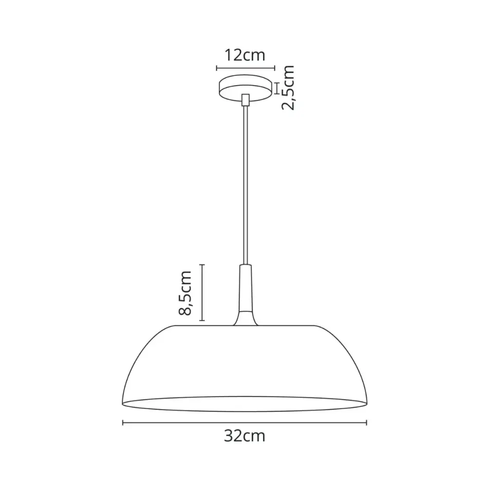 Lámpara de techo Genaro Lumit 60W altura regulable negro/oro Ø32 cm con Certificación CE | Envío Rápido