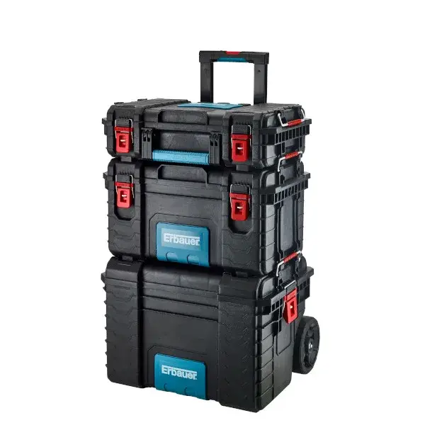 Caja herramientas con ruedas Erbauer 3 piezas