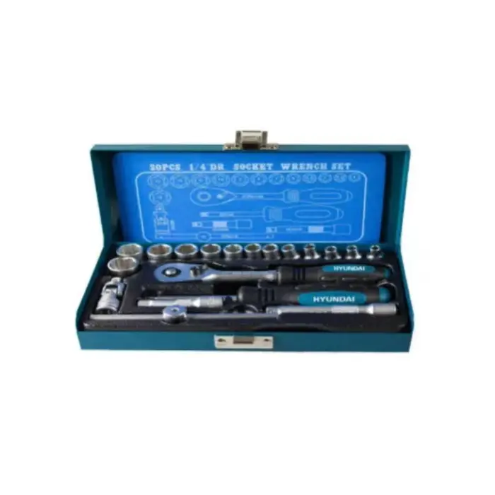 Kit de herramientas profesionales hyundai k20 de 20 piezas