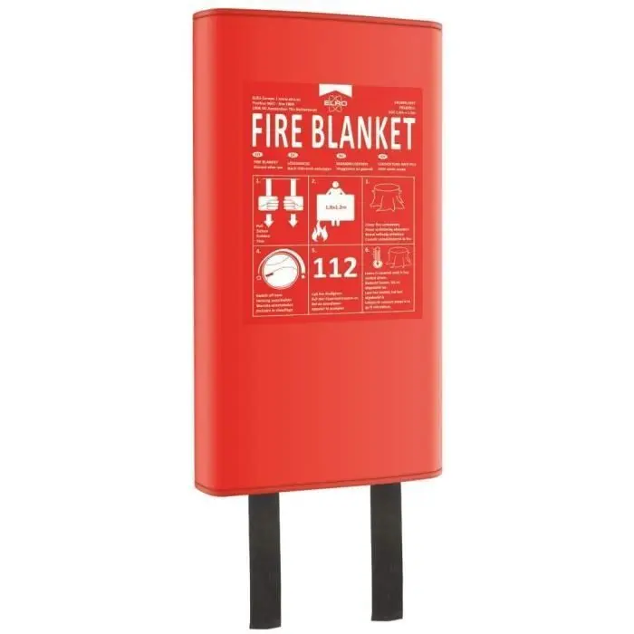 Soporte de Estante Manta ignífuga elro fb1800 - rígida - 1,8m x 1,2m