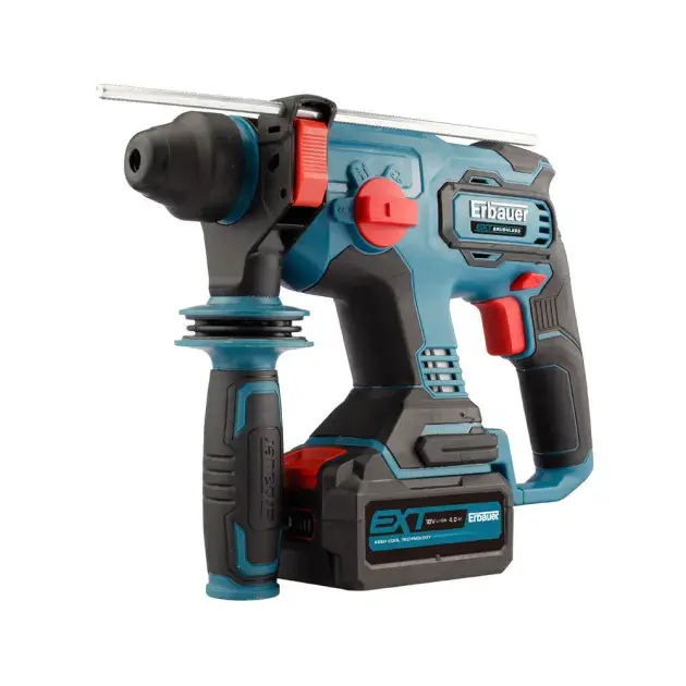 Martillo perforador 18 V SDS+ brushless baterí 4 Ah Erbauer