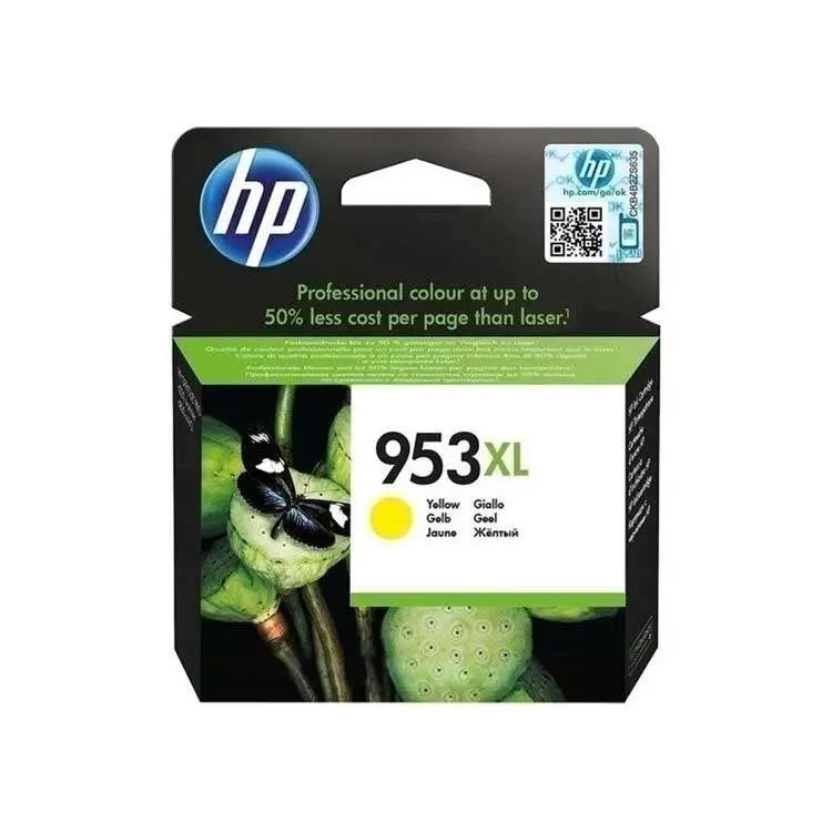 HP 953XL Amarillo Cartucho de Tinta De origen - F6U18AE