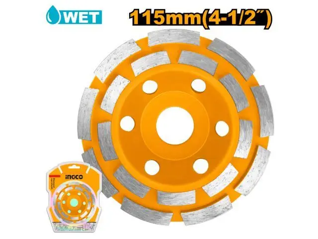 DISCO COPA DESBASTE 4 1/2" PARED 180MM INGCO CGW021151