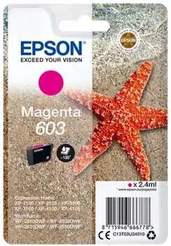 Epson 603 Magenta Cartucho de Tinta Genuino - C13T03U34010