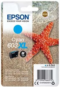 Epson 603XL Cyan Cartucho de Tinta De fábrica - C13T03A24010