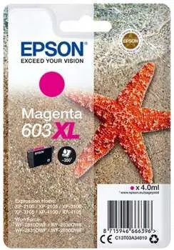 Epson 603XL Magenta Cartucho de Tinta Exclusivo - C13T03A34010