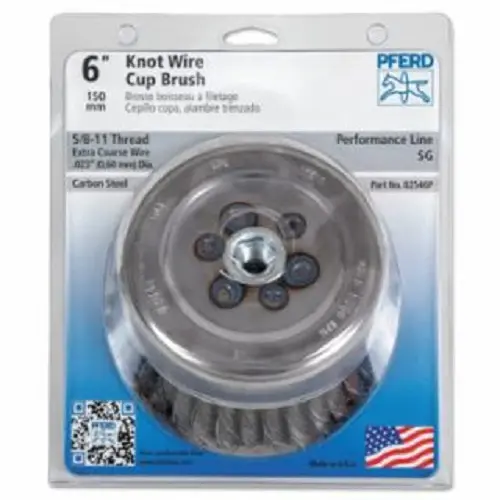 6 Inch Carbon Steel Mini Crimped Cup Brush 419-82546P (Pack 2)