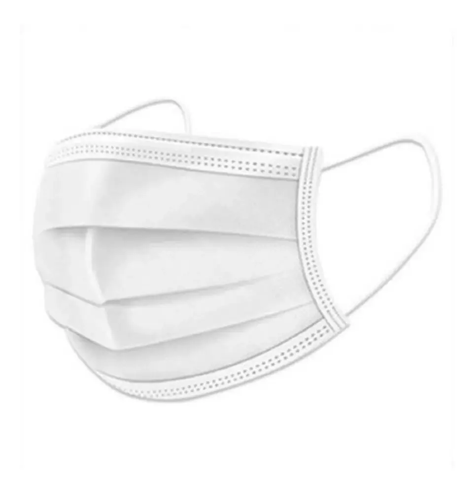 MASCARILLA DESECHABLE 3 PLIEGUES CAJA 50 UNIDADES