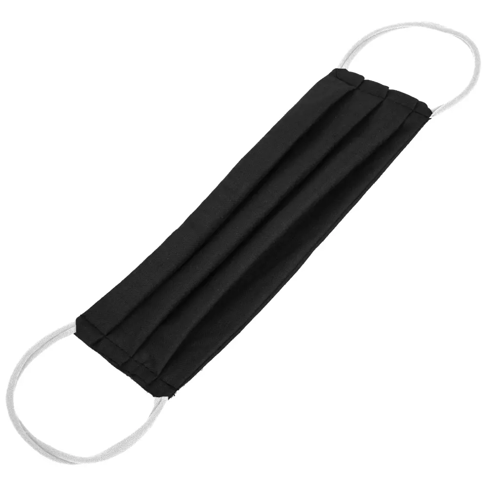 Mascarilla protectora de algodón reutilizable negra