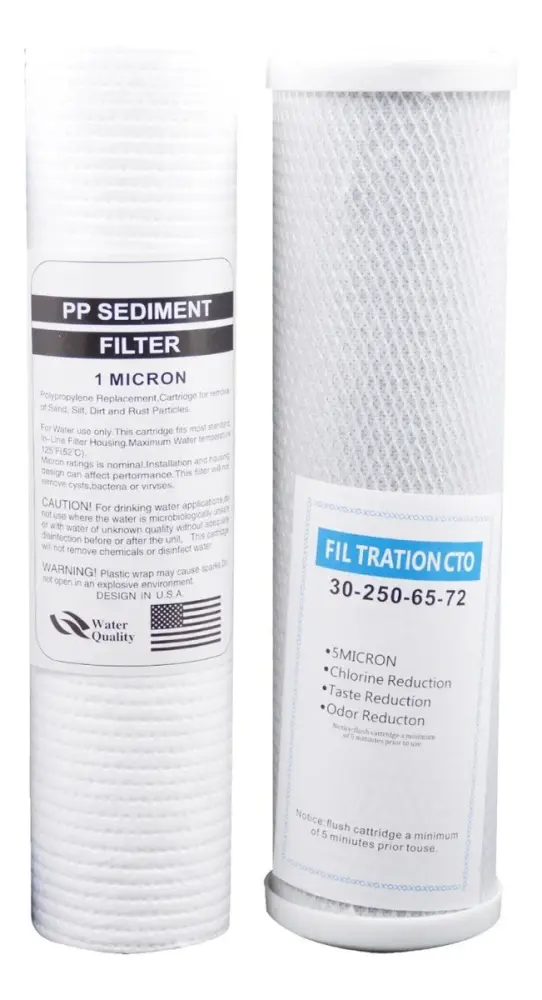 Repuesto Cartucho Filtro 3 Pasos Carbono Activado Y Polyspun