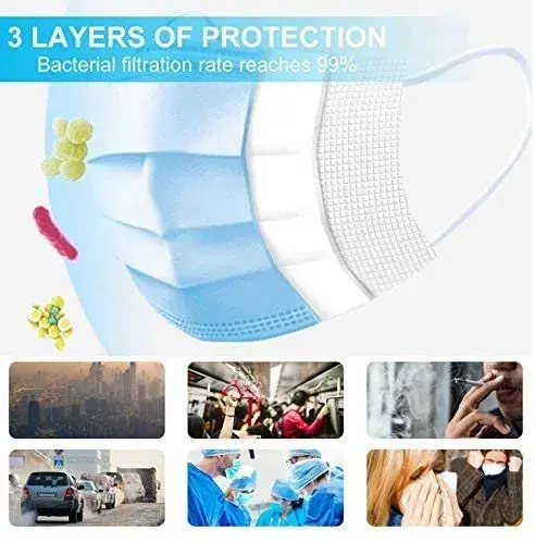 Resistente Impactos Pack 10 Mascarillas de Protección Respiratoria