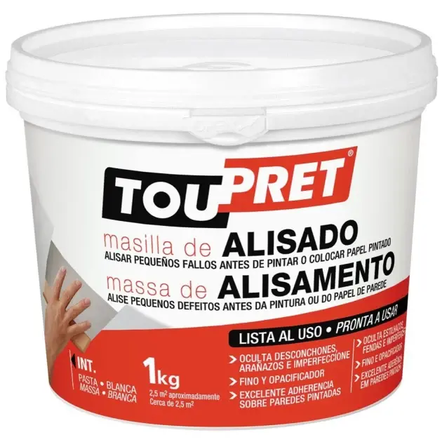 Masilla para alisado Toupret