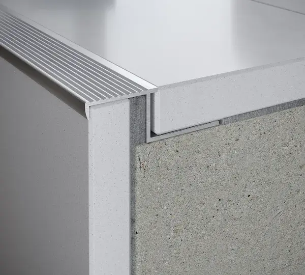 Perfil escalón recto aluminio 11 mm Brenner Brenner_logo