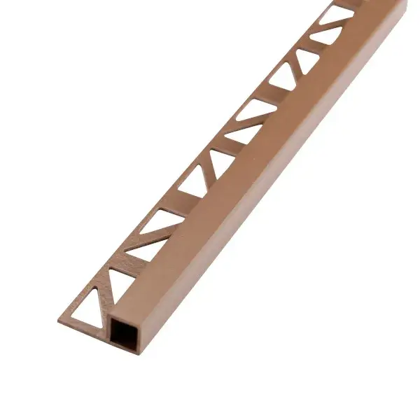 Inglete listelo PVC terracota 12,5 mm Diall