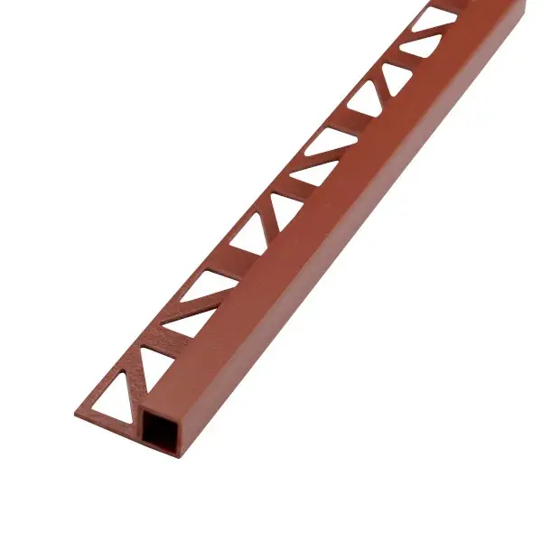 Inglete listelo PVC terracota medio 12,5 mm Diall