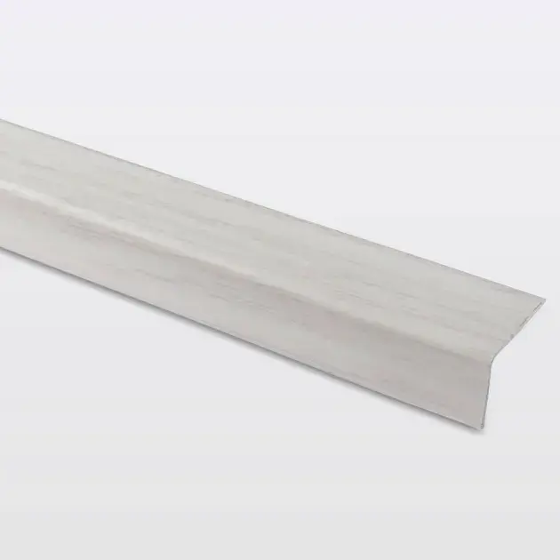 Perfil para escalón aluminio madera blanca 900 mm goodhome