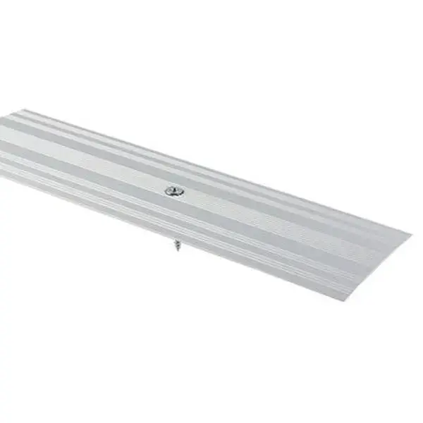 Perfil de unión curvo aluminio decor15 180 x 6 cm plateado