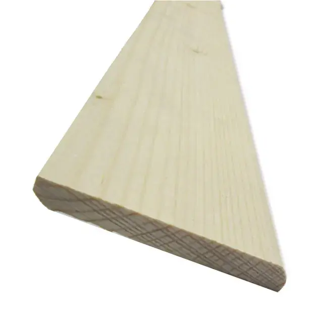 Rodapié madera natural 300 x 7 x 1 cm