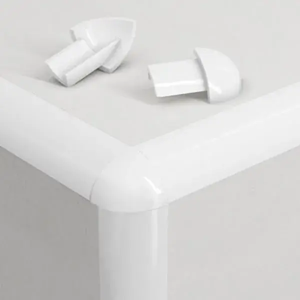Terminación moldura 9 mm blanco 6 uds