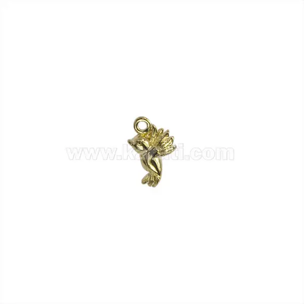 Dije Chapa Animal Pajarito Izquierdo 16.5x10mm Dorado Radiante