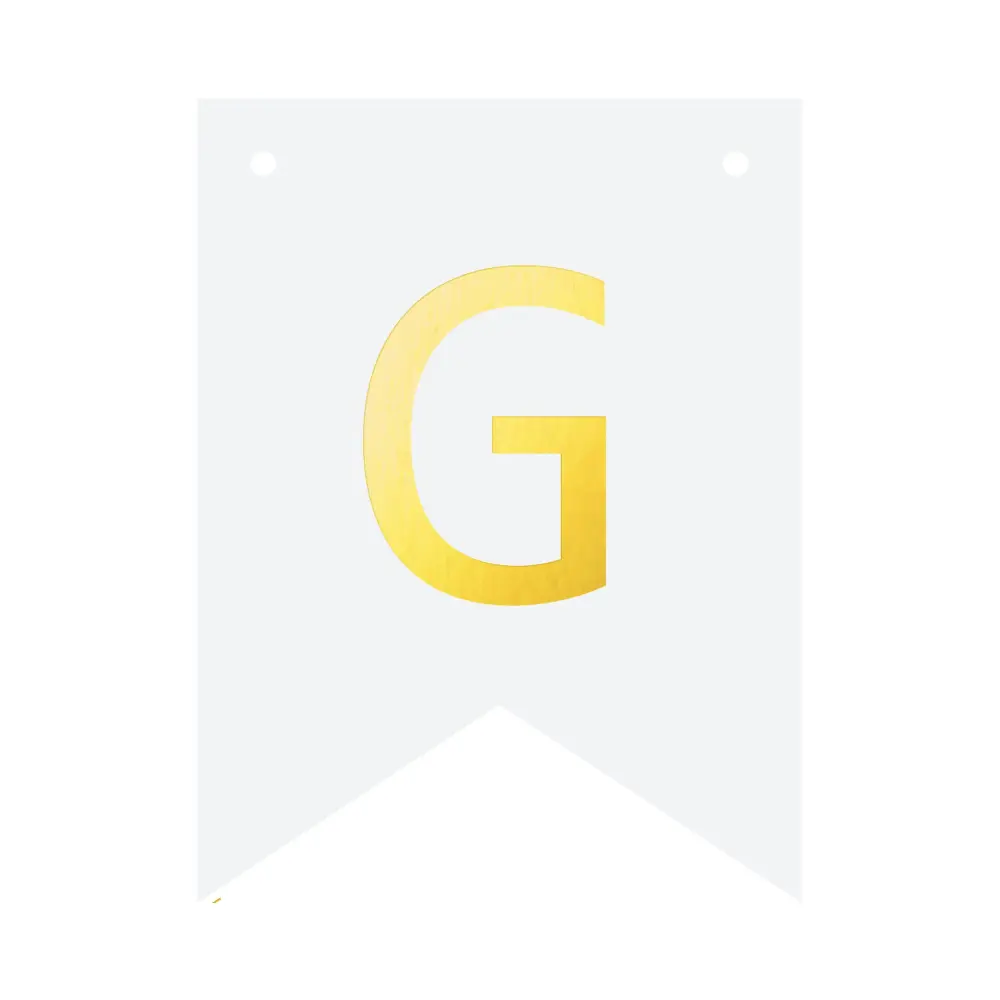 Banner de bricolaje 16 cm - la letra G con Alto Poder de Adhesión