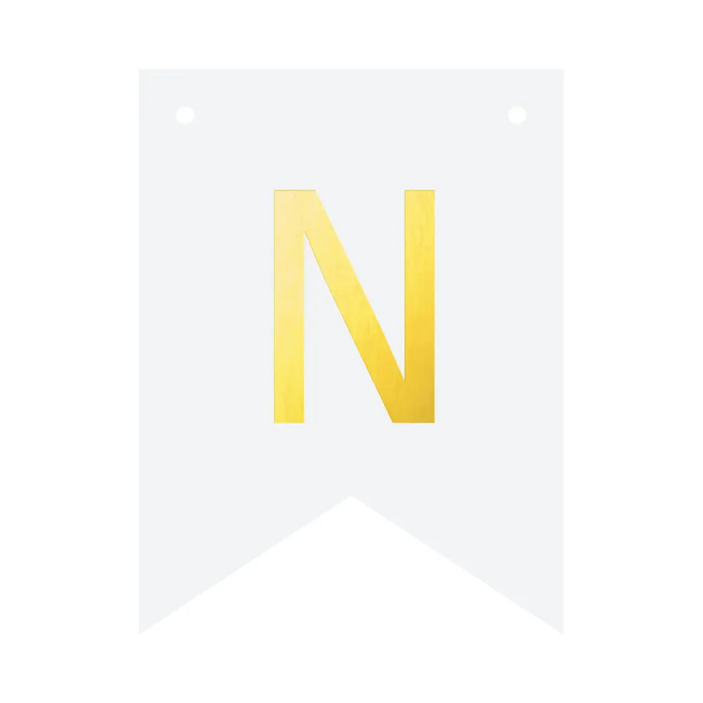 Banner de bricolaje 16 cm - letra N | Resistente la Intemperie