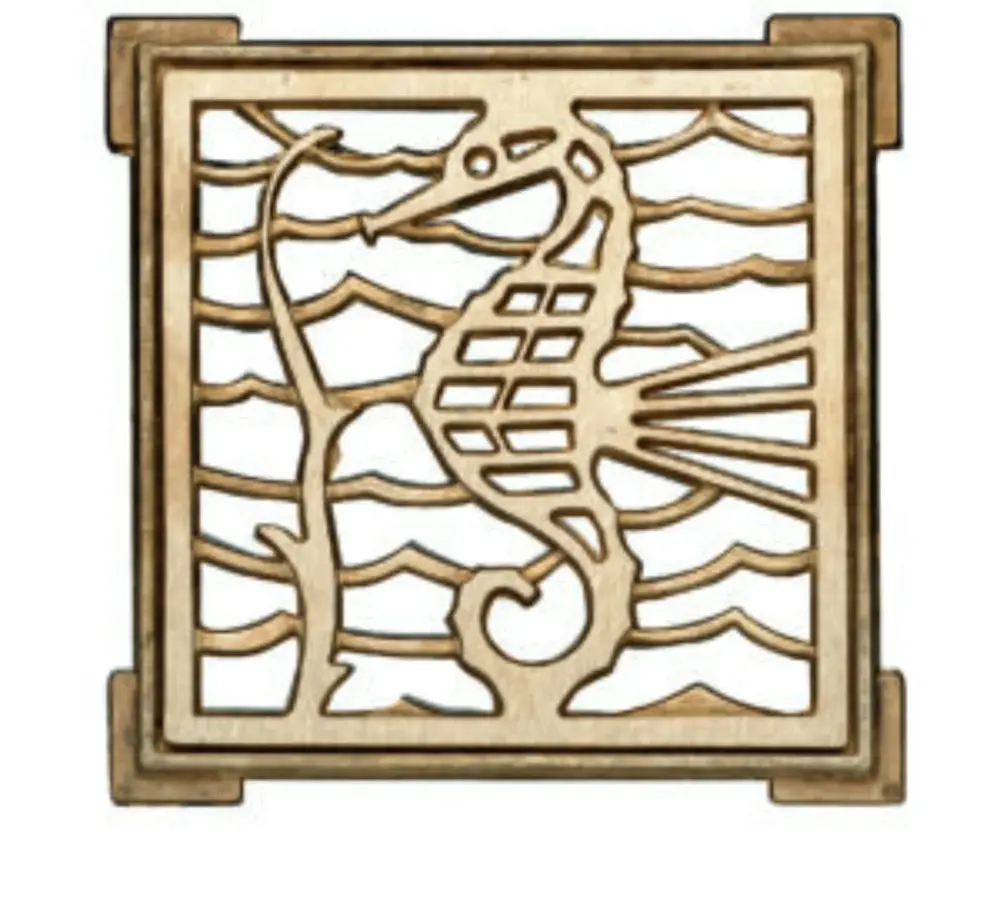 Rejilla Pileta Cuadrada 100mm Bronce