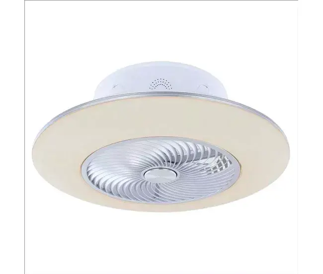 ventilador de techo acrilico color blanco serie arashi 58cm