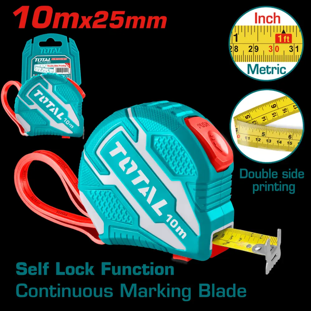 METRO 10 MTS HOJA 25MM SUPER TOTAL (TMT1262101)