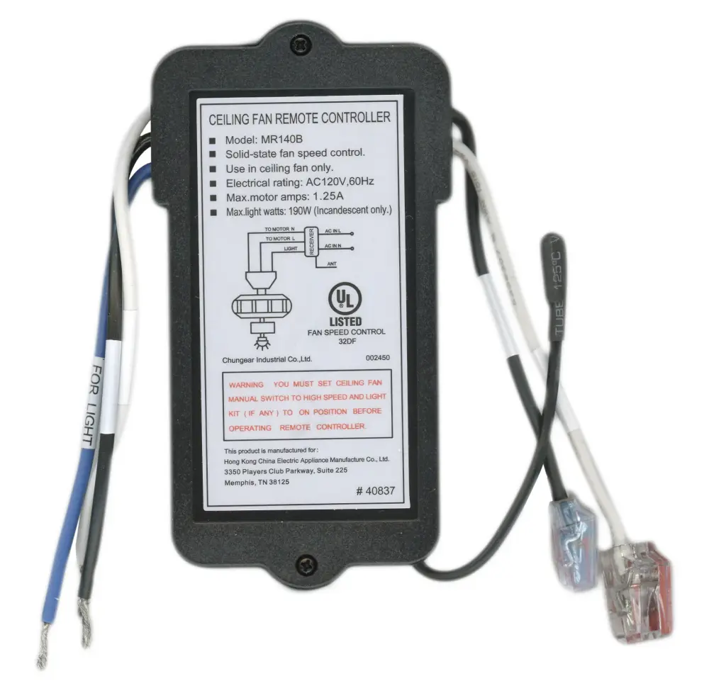 Receptor de ventilador de techo Harbor Breeze MR140B