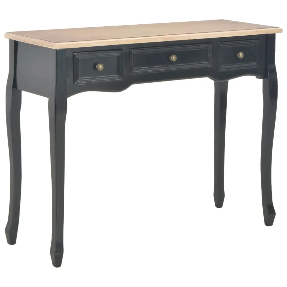 280046 vidaxl dressing console table 3 drawers ónix Fácil de Leer