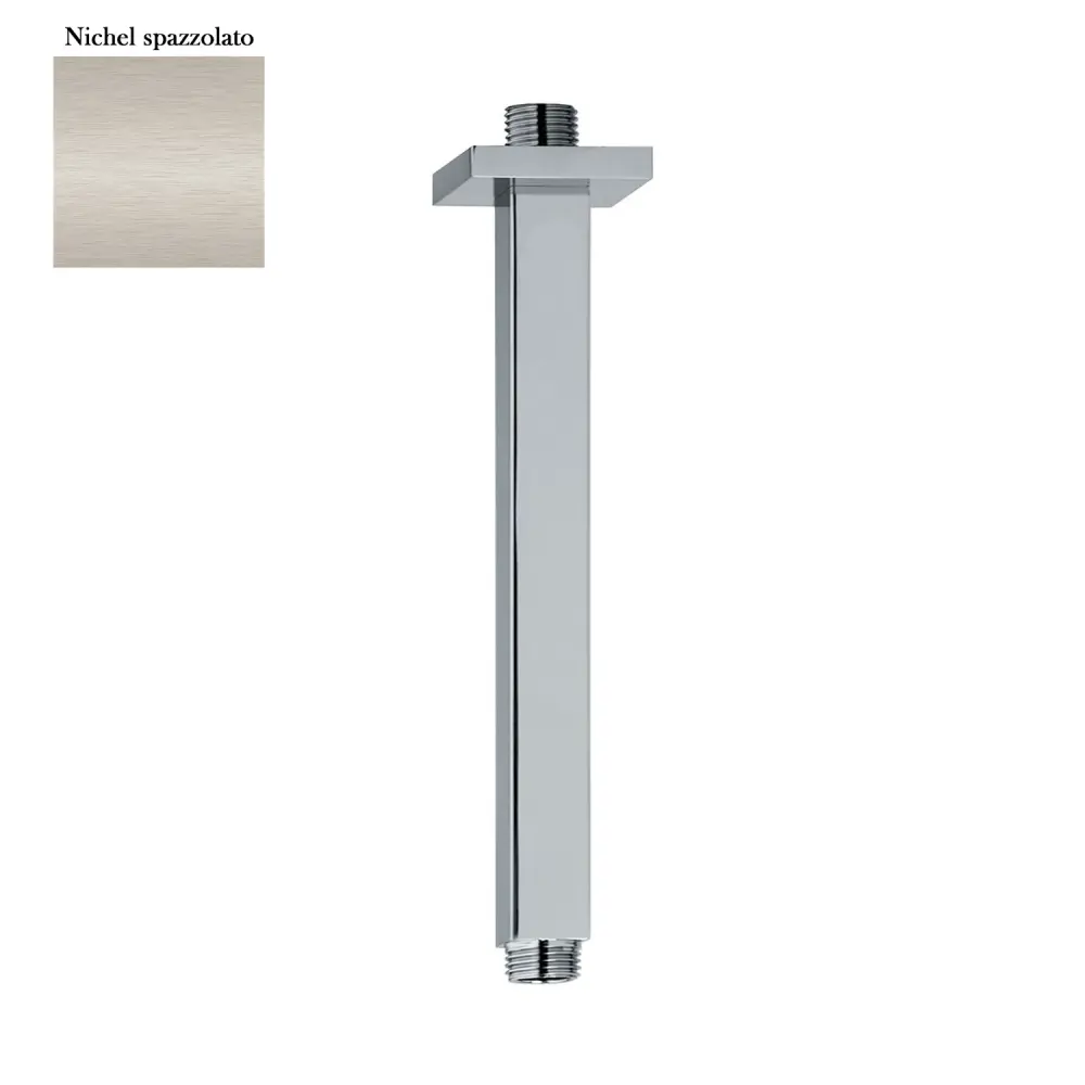 Braccio doccia soffitto 22x22mm lunghezza 100mm nichel