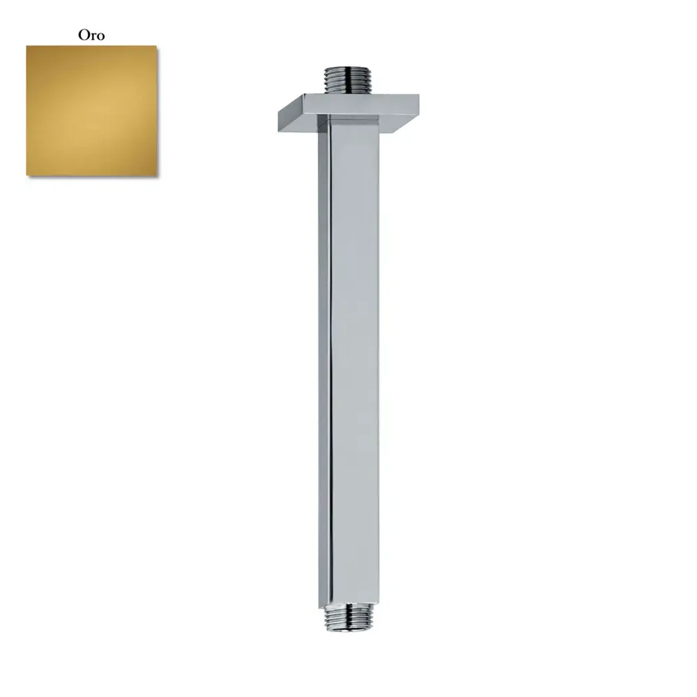 Braccio doccia soffitto 22x22mm lunghezza 200mm oro