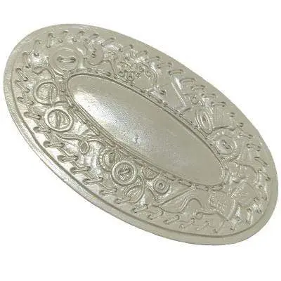 Metal formas placa ovalada 18x10cm botones y lazos