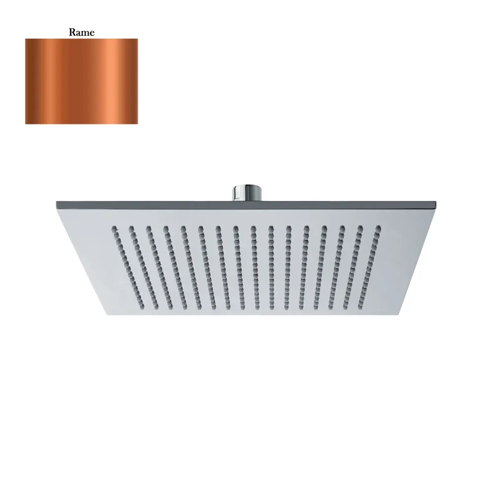 Soffione Parigi 200mm monogetto e ispezionabile cobre