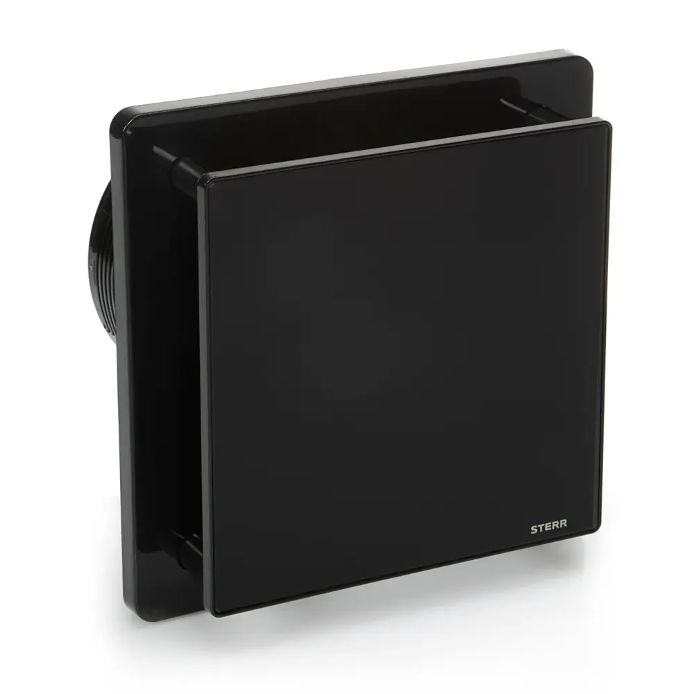 Digital Avanzado STERR BFS125H-MB - 125 mm Extractor de Baño, con sensor de humedad, 160 m³/h, Negro Mate