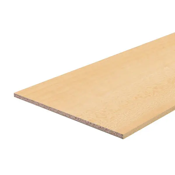 Tablero de melamina haya 2 cantos 244 x 59,5 x 1,6 cm