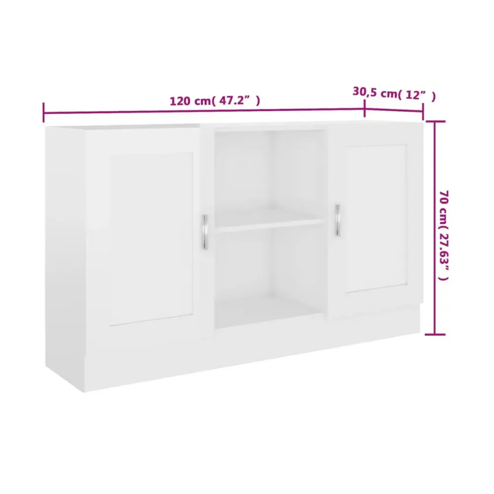 Aparador Harmony 2 puertas + 2 módulos 70x120x30,5 cm