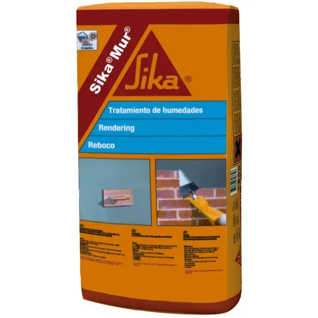 Mortero de enfoscado sikamur humedad 25 kg