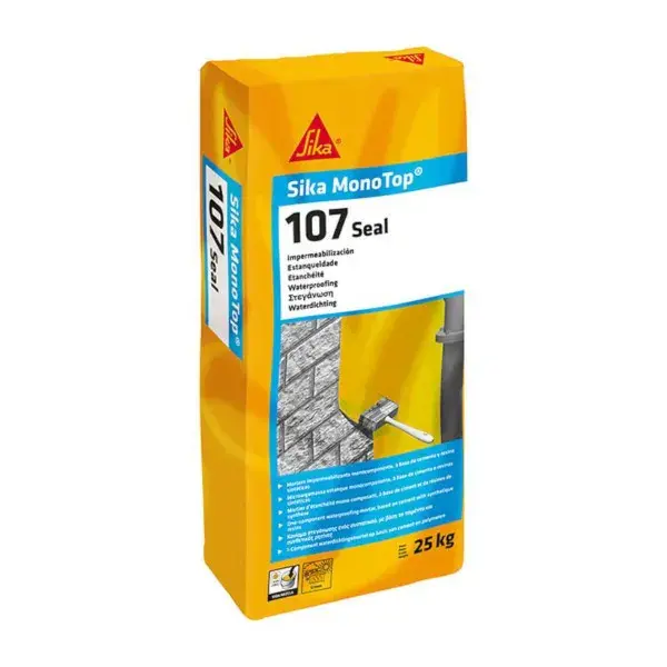 Mortero impermeabilizante sika monotop 107 seal 25 kg