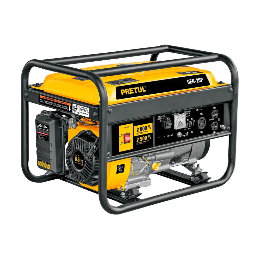 Generador Eléctrico Con Motor Gasolina, 2,800W, Pretul 26034