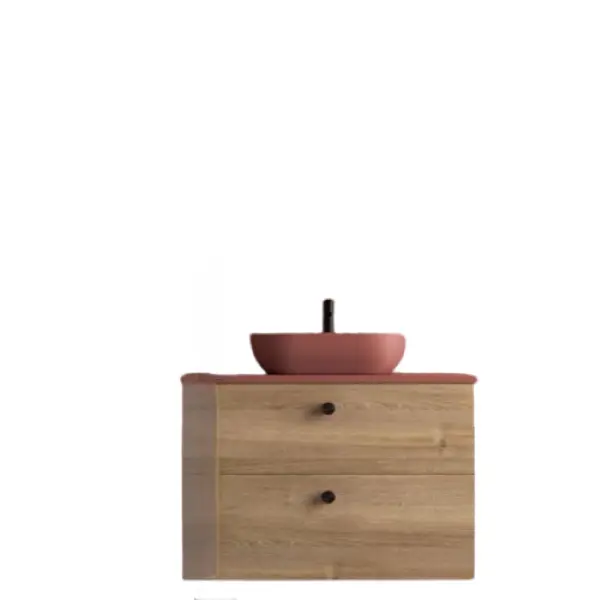 Mueble de baño 70 cm. 2 cajones - encimera + 1 lavabo 18 - 90 cm 2 cajones